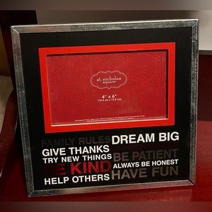 Family Rules Photo Frame